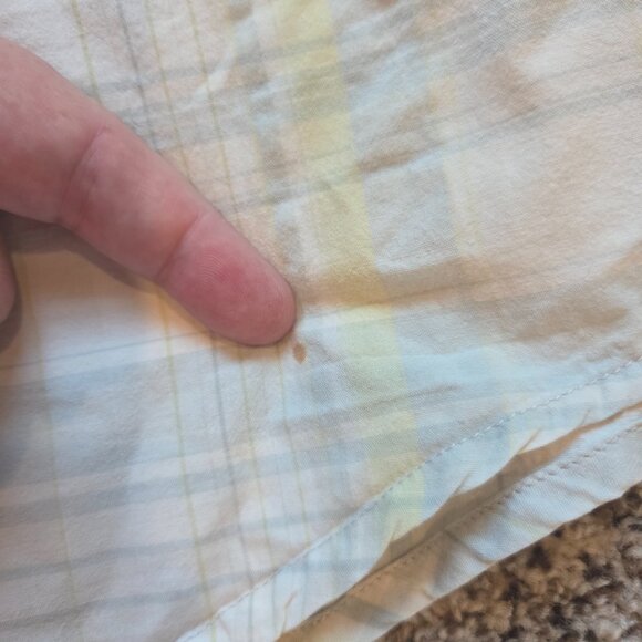 Prana Short Sleeve Button up Shirt Mens L Plaid Pocket Surf Casual Hiking Nature - Picture 10 of 10